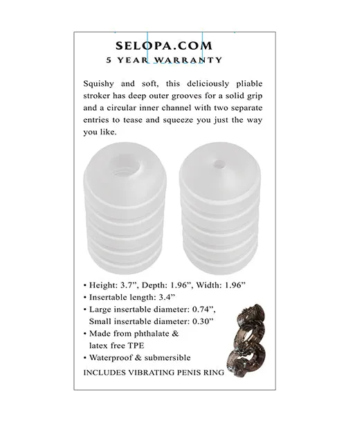 Selopa Ring Me Up Squishy Soft Stroker Clear Selopa Male Sex Toys Selopa Ring Me Up Squishy Soft Stroker Clear Selopa Male Sex Toys