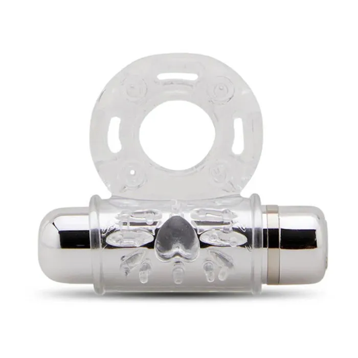 Sensuelle Vibrators Sensuelle 7 Function Rechargeable Bullet Ring Clear