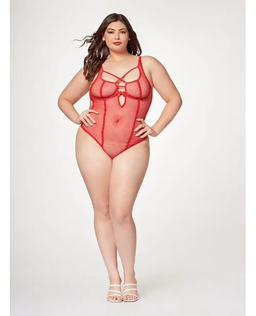 Seven til Midnight Vibrators Fishnet Strappy High Cut Leg Teddy Seven til Midnight Vibrators Fishnet Strappy High Cut Leg Teddy