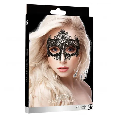 Shots America Couples Queen Applique Lace Mask