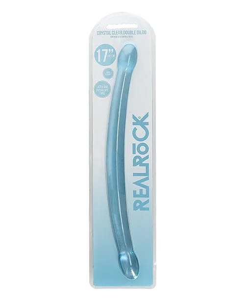 Shots America Dildos Shots REALROCK Crystal Clear 17 Double Dildo
