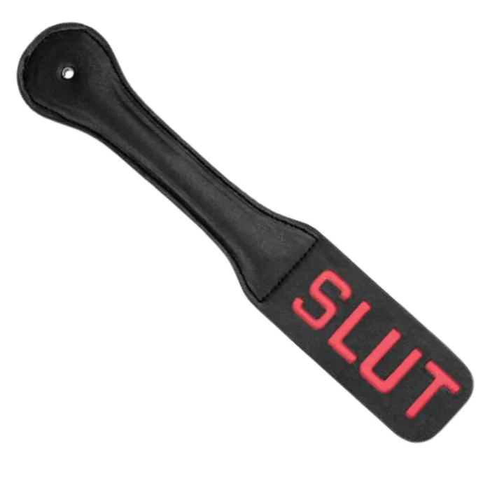 The Pleasure Parlor Couples SLUT Faux Leather Bondage Paddle