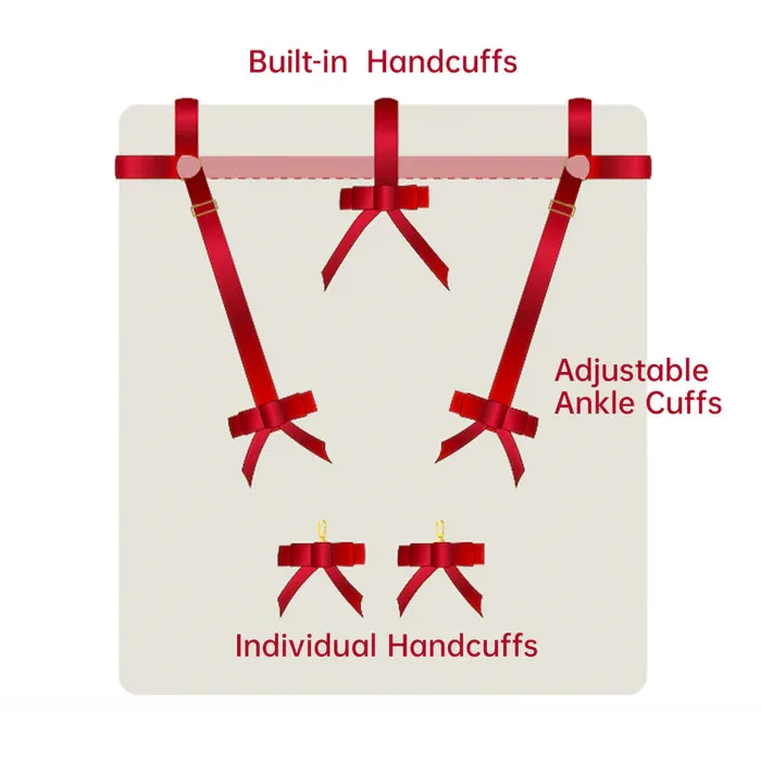 UPKO Vibrators UPKO Bowknot Bed Restraint Straps