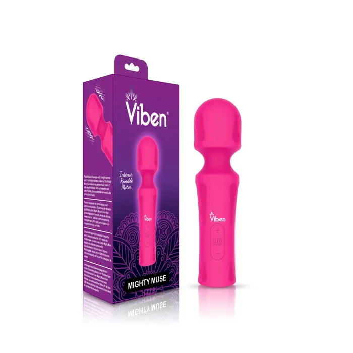 Viben Vibrators Presale Only Mighty Muse Hot Pink Powerful Personal Wand Massager Viben Vibrators Presale Only Mighty Muse Hot Pink Powerful Personal Wand Massager