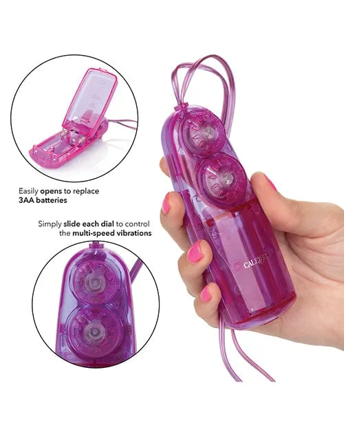 Vibrators CalExotics Dual Bunny Teaser Purple Vibrators CalExotics Dual Bunny Teaser Purple