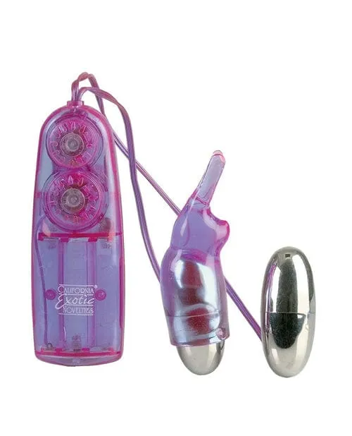 Vibrators CalExotics Dual Bunny Teaser Purple Vibrators CalExotics Dual Bunny Teaser Purple