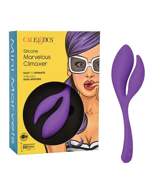 Vibrators CalExotics Mini Marvels Silicone Marvelous Climaxer Purple