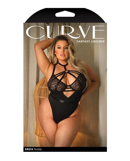 Vibrators Curve Krista Lace Strappy Teddy with adjustable Back Straps Black Fantasy Lingerie Vibrators Curve Krista Lace Strappy Teddy with adjustable Back Straps Black Fantasy Lingerie