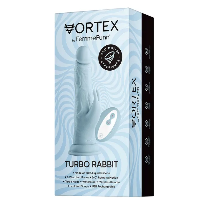Vibrators Femme Funn Femme Funn Wireless Turbo Rabbit Light Blue