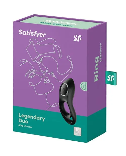 Vibrators Satisfyer Legendary Duo Ring Vibrator Black Satisfyer