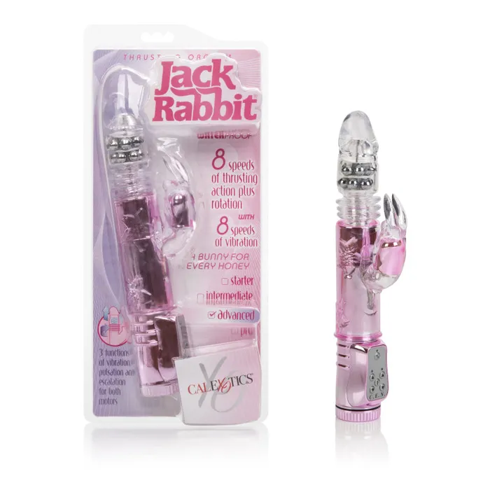 Vibrators Thrusting Orgasm Jack Rabbit Pink CalExotics Vibrators Thrusting Orgasm Jack Rabbit Pink CalExotics