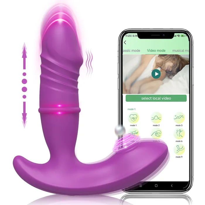Vibrators Touch Honey APP Control 3 In 1 Thrusting Dildo Vibrator 9 Thrust Modes And 9 Frequency Pats Clitoris Wearable Vibrators Vibrators Touch Honey APP Control 3 In 1 Thrusting Dildo Vibrator 9 Thrust Modes And 9 Frequency Pats Clitoris Wearable Vibrators