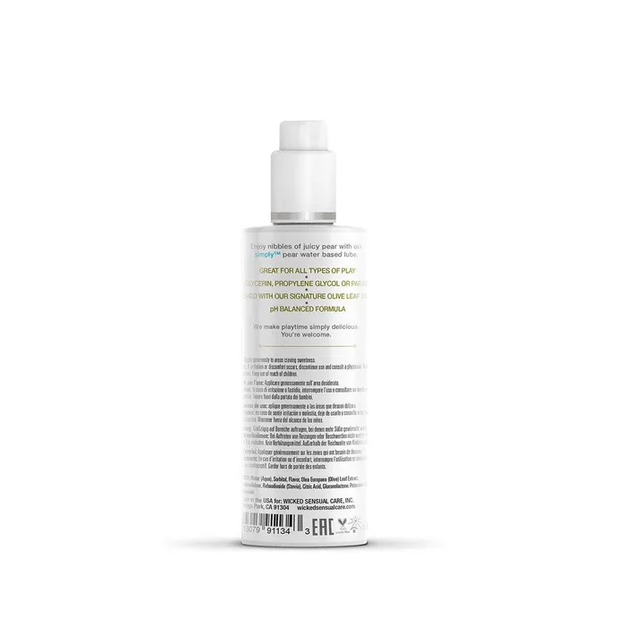 Wicked Sensual Care Vibrators Wicked Simply Aqua 4oz Pear