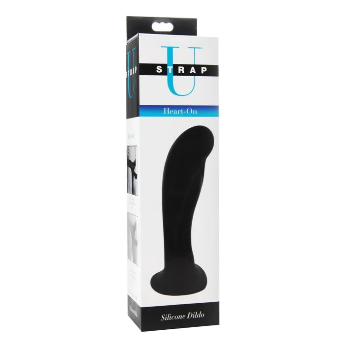 XR Brands Strap U Heart on Silicone Harness Dildo Black Female Sex Toys XR Brands Strap U Heart on Silicone Harness Dildo Black Female Sex Toys