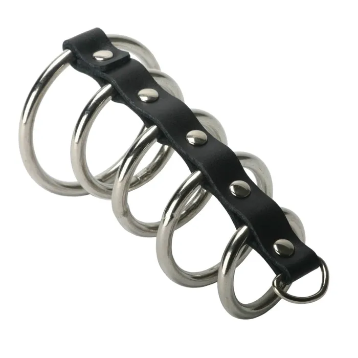 XR Brands Strict 5 Ring Chastity Device Male Sex Toys XR Brands Strict 5 Ring Chastity Device Male Sex Toys