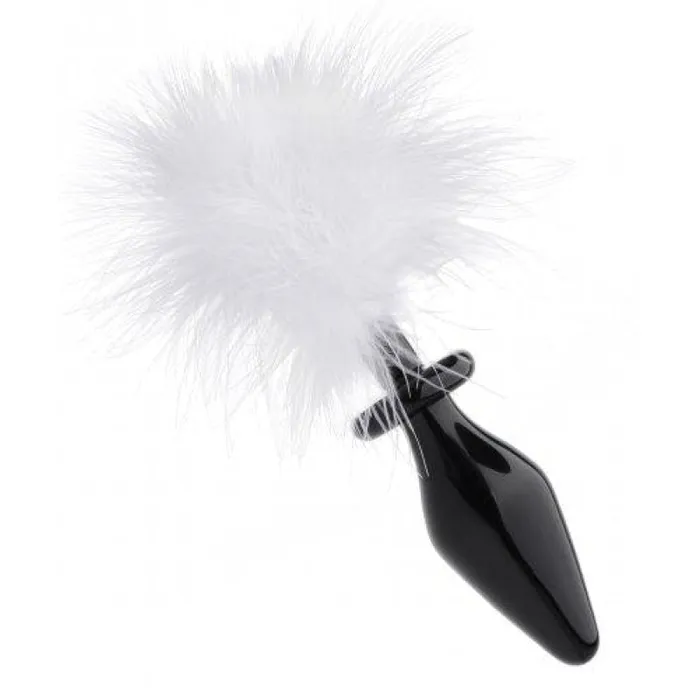 XR Brands Tailz Fluffer Bunny Tail Glass Anal Plug Anal XR Brands Tailz Fluffer Bunny Tail Glass Anal Plug Anal