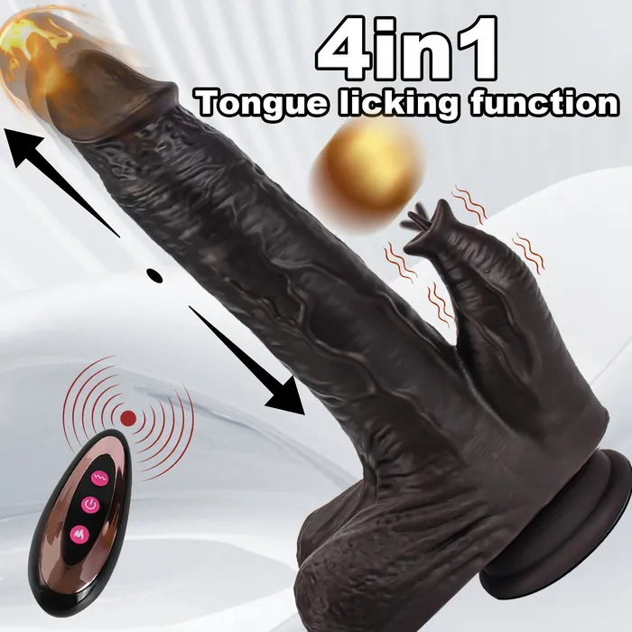 YIQU Vibrators YIQU 2184cm Vibrate Dildo 10 Vibration 10 Thrusting Heating Gspot Stimulation