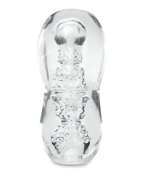 ZOLO Gripz Dotted Stroker Clear ZOLO Male Sex Toys ZOLO Gripz Dotted Stroker Clear ZOLO Male Sex Toys