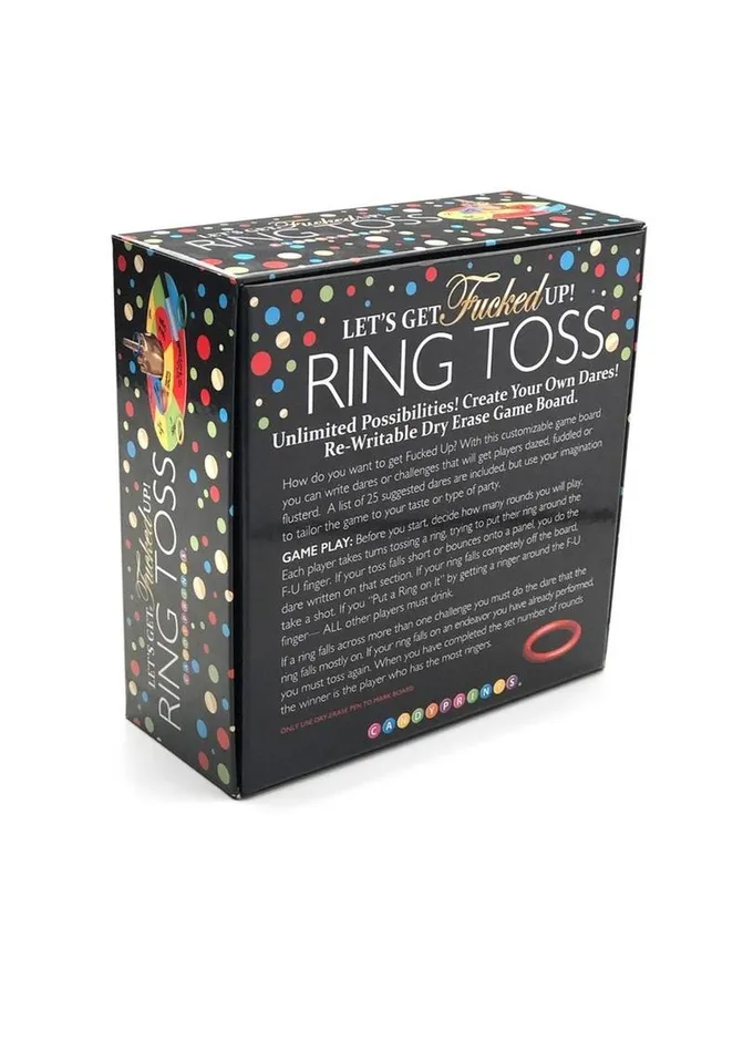Adult Party and Games Couples Lets Get F Up Ring Toss Game