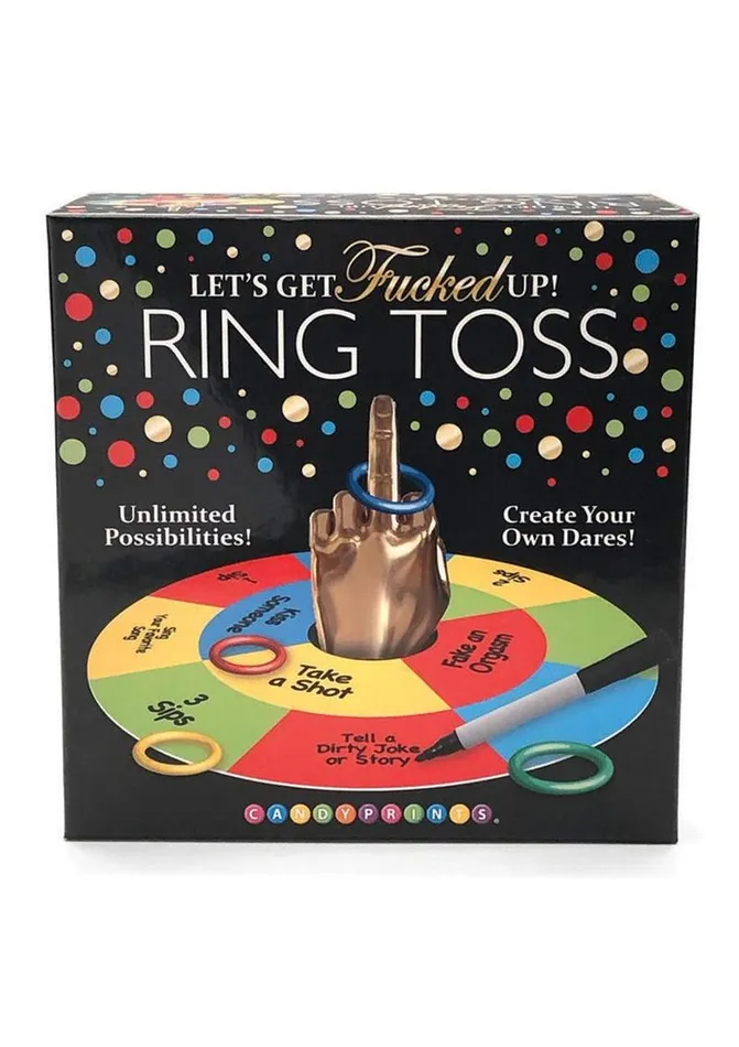 Adult Party and Games Couples Lets Get F Up Ring Toss Game