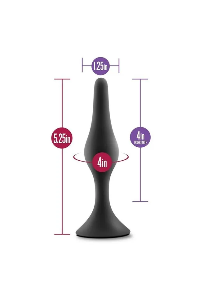 Anal Adventures Anal Adventures Platinum Silicone Beginner Plug Male Sex Toys