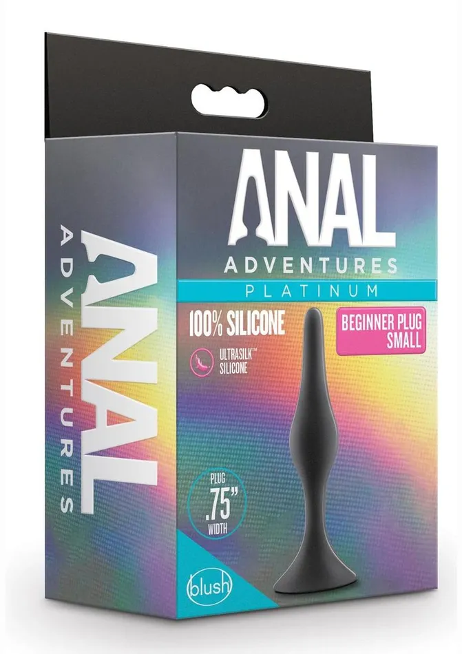 Anal Adventures Anal Adventures Platinum Silicone Beginner Plug Male Sex Toys