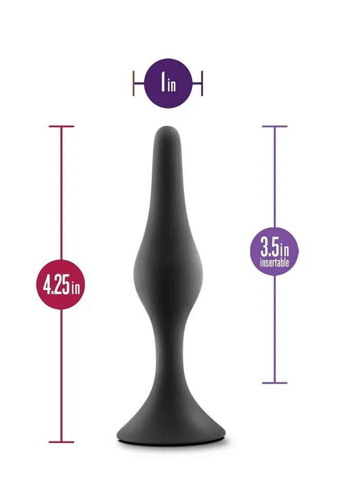 Anal Adventures Anal Adventures Platinum Silicone Beginner Plug Male Sex Toys