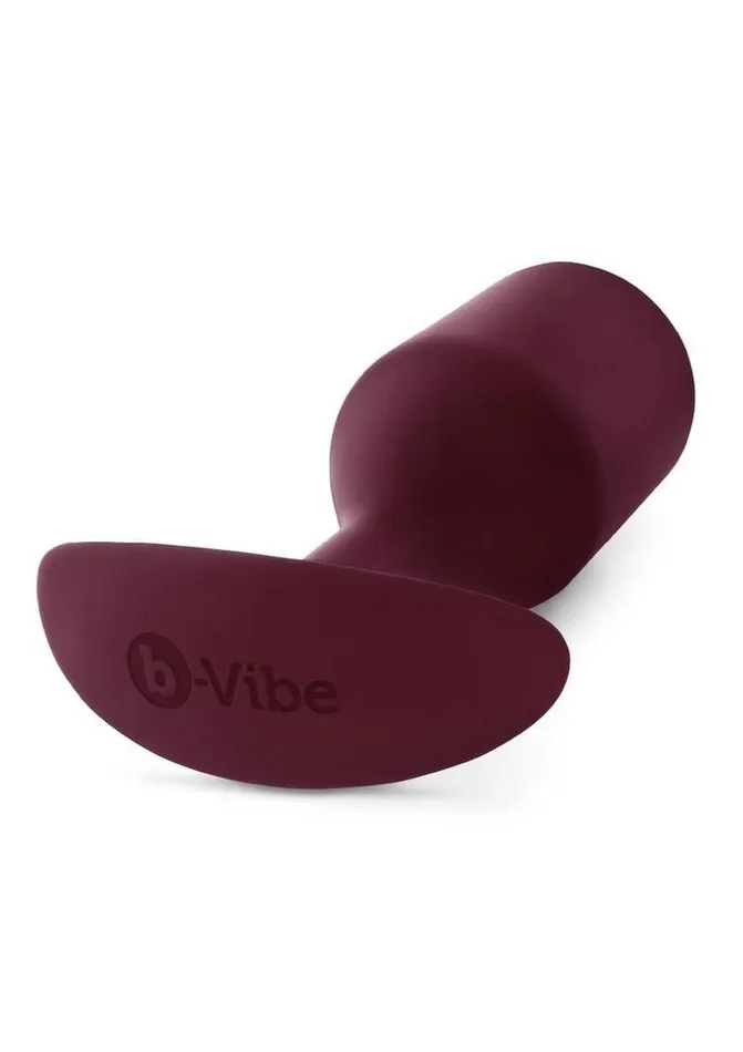 Anal BVibe Snug Plug 5 Silicone Weighted Anal Plug Dark bVibe