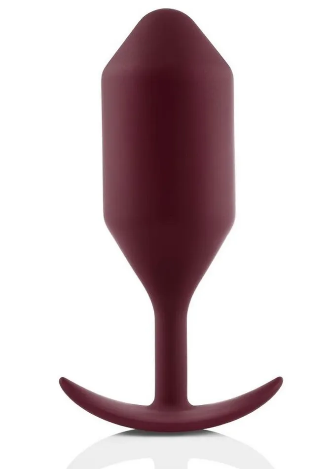Anal BVibe Snug Plug 5 Silicone Weighted Anal Plug Dark bVibe