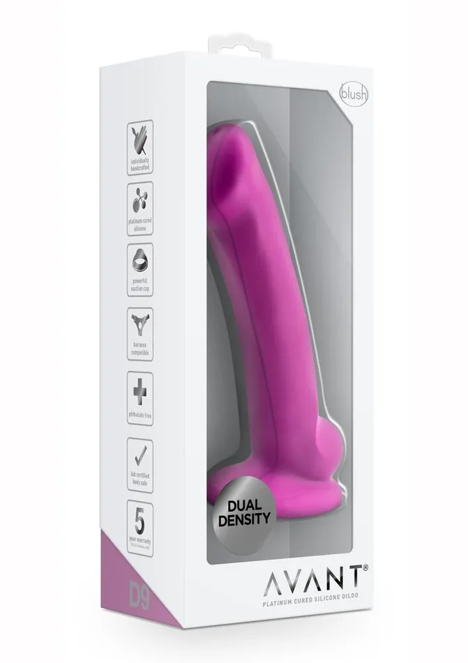 Avant Female Sex Toys Avant D9 Ergo Mini Silicone Dildo with Suction Cup