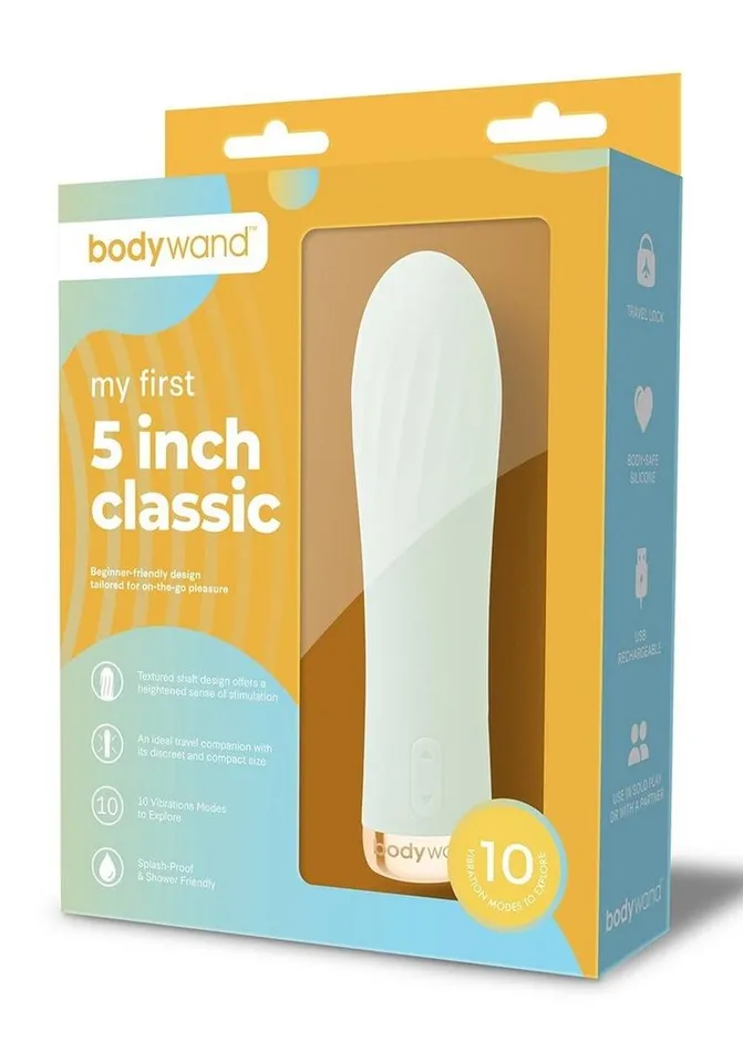 Bodywand My First 5 Inch Classic Silicone Rechargeable Vibrator Bodywand Female Sex Toys Bodywand My First 5 Inch Classic Silicone Rechargeable Vibrator Bodywand Female Sex Toys