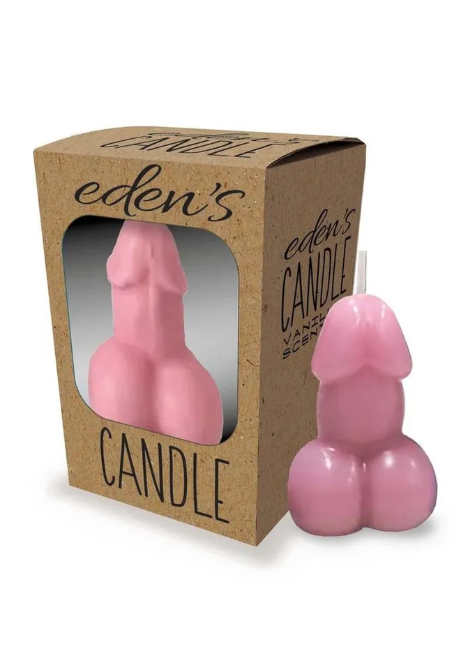 Candyprints Party Male Sex Toys Edens Candle Vanilla Scented Penis