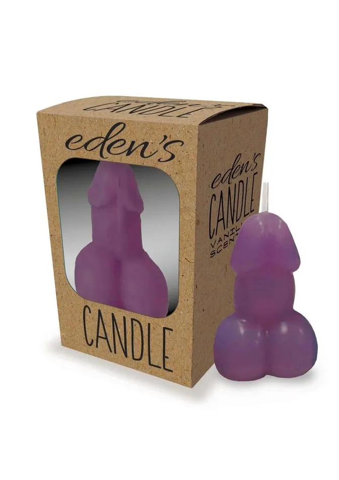 Candyprints Party Male Sex Toys Edens Candle Vanilla Scented Penis
