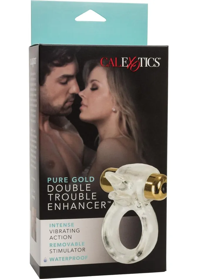 Couples Enhancers Vibrators Pure Gold Double Trouble Couples Enhancer