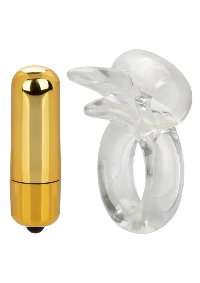 Couples Enhancers Vibrators Pure Gold Double Trouble Couples Enhancer