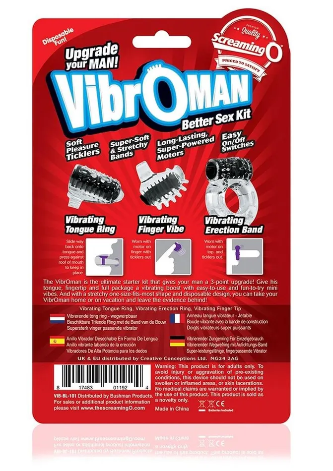 Couples Screaming O Vibroman Better Sex Kit