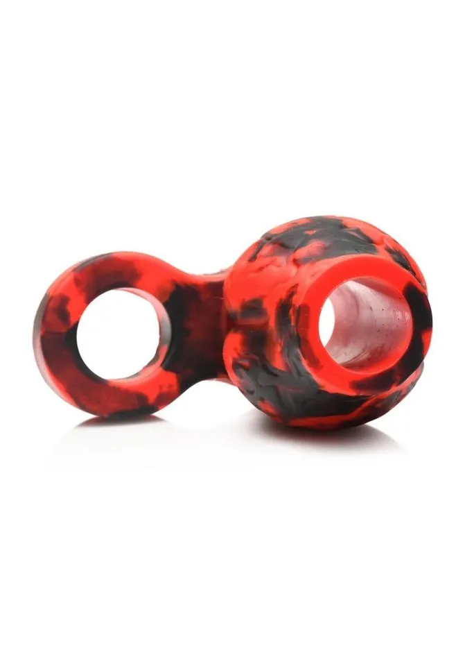 Creature Cocks Male Sex Toys Creature Cocks Hell Hound Silicone Penis Sleeve and Ball Stretcher