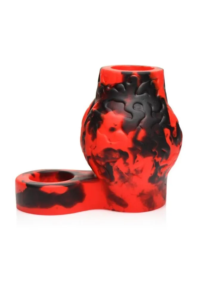 Creature Cocks Male Sex Toys Creature Cocks Hell Hound Silicone Penis Sleeve and Ball Stretcher