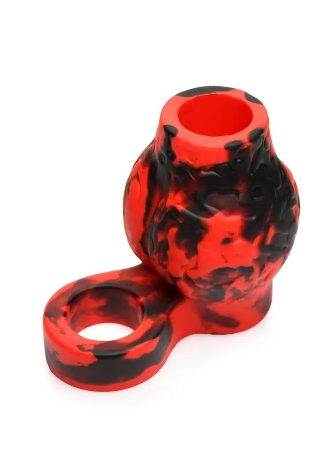 Creature Cocks Male Sex Toys Creature Cocks Hell Hound Silicone Penis Sleeve and Ball Stretcher