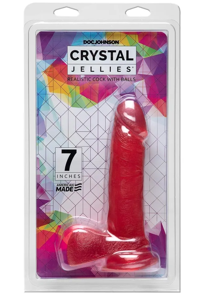 Crystal Jellies Dildo with Balls Crystal Jellies Female Sex Toys