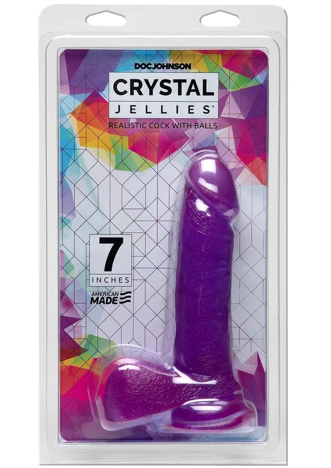 Crystal Jellies Dildo with Balls Crystal Jellies Female Sex Toys