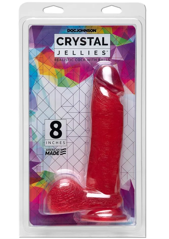 Crystal Jellies Dildo with Balls Crystal Jellies Female Sex Toys
