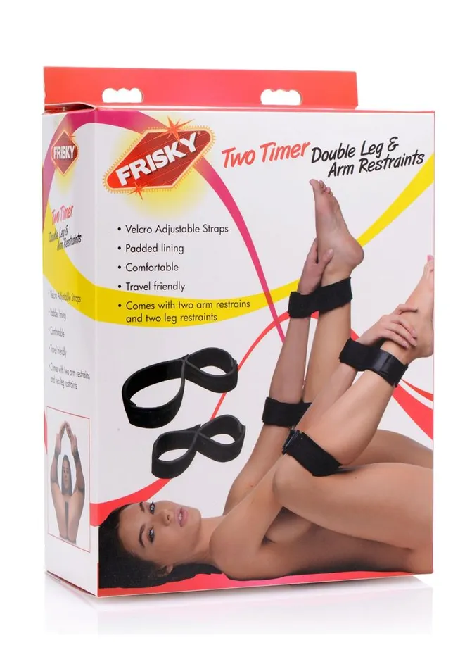 Dildos Frisky Frisky Two Timer Double Leg and Arm Restraints
