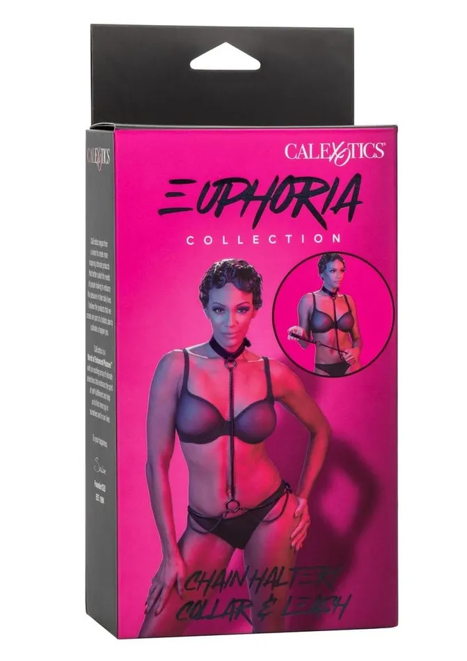 Euphoria Collection Chain HalterCollar and Leash Euphoria Vibrators