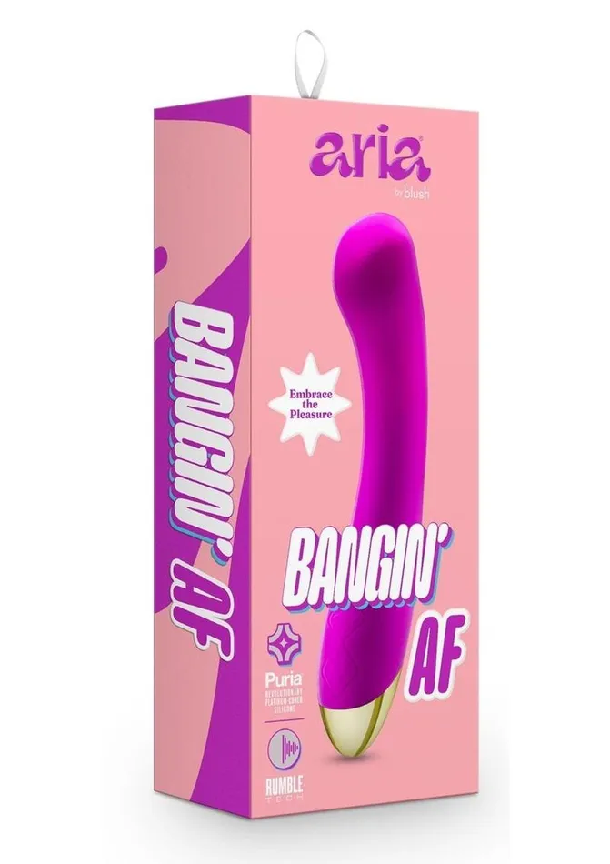Female Sex Toys Aria Aria Bangin AF Rechargeable Silicone Vibrator