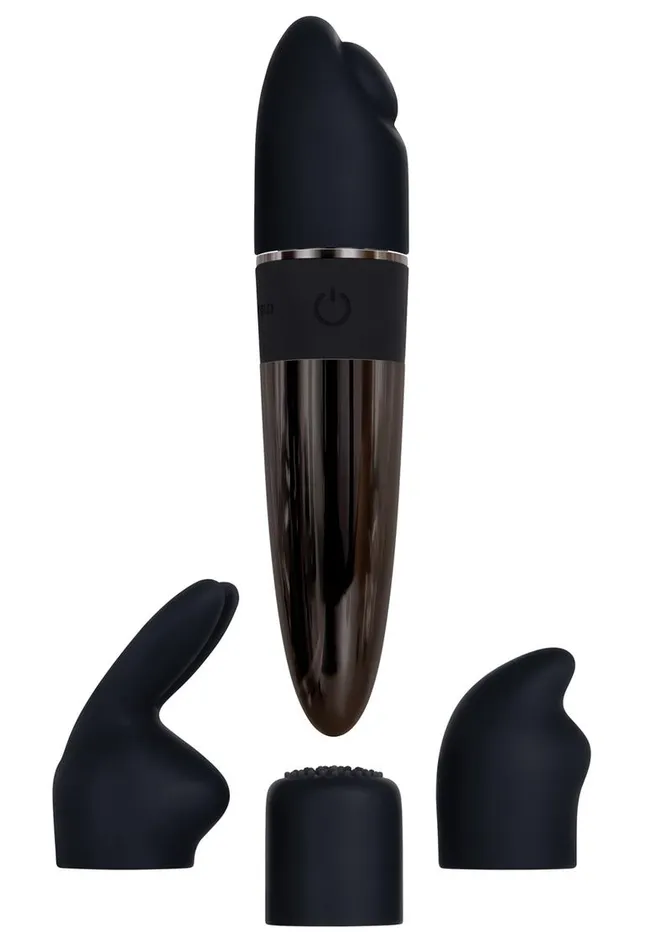 Female Sex Toys Evolved Tiny Treasures Silicone Rechargeable Vibrator with Multiple Attachments