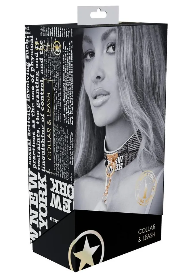 Female Sex Toys Ouch Ouch Ny Collection Collar with Leash