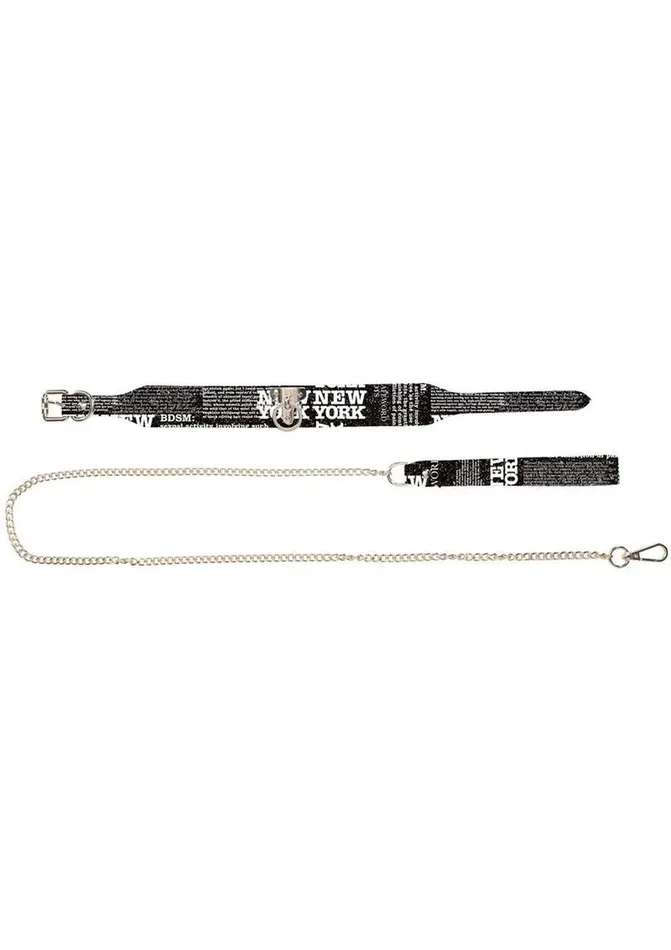 Female Sex Toys Ouch Ouch Ny Collection Collar with Leash