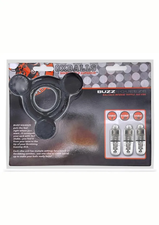 Female Sex Toys Oxballs Buzz Squeeze Vibrating Ballstretcher Oxballs