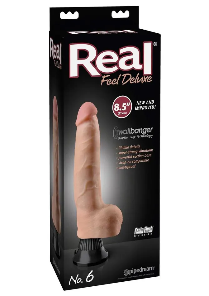 Female Sex Toys Real Feel Deluxe Real Feel Deluxe No 6 Wallbanger Vibrating Dildo with Balls Female Sex Toys Real Feel Deluxe Real Feel Deluxe No 6 Wallbanger Vibrating Dildo with Balls